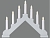 Светильник-горка рождественская ADA (светло-серый) на 7 свечей, 37х30 см, STAR trading