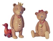 Набор ёлочных игрушек "Мишки-детишки", полистоун, Kaemingk
