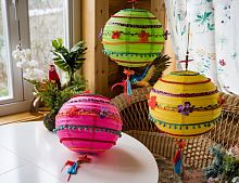 Бумажный шар для декора SUMMER JOY, подвесной, 30х50 см, Kaemingk