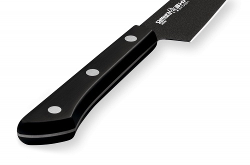 Набор из 3 ножей Samura Shadow с покрытием Black-coating, AUS-8, ABS пластик фото 5