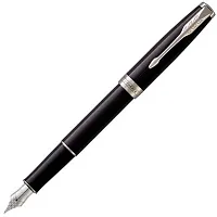 Parker Sonnet Black Lacque СT перьевая ручка черная, M, подарочная упаковка