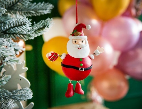 Ёлочная игрушка "Новогодний непоседа", полирезин, 8.7х4.7х12 см, разные модели, Forest Market фото 2