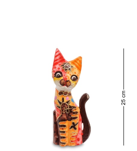 99-282 Фигурка «Кошка» н-р из трех 30,25,20 см (албезия, о.Бали) фото 4