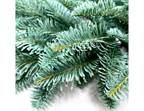 Хвойный венок РОЖДЕСТВЕНСКИЙ, заиндевелый, хвоя - 100% РE, 45 см, Christmas Deluxe фото 3