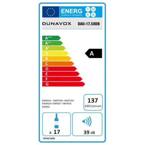 Винный шкаф Dunavox DAU 17.58 DB фото 7