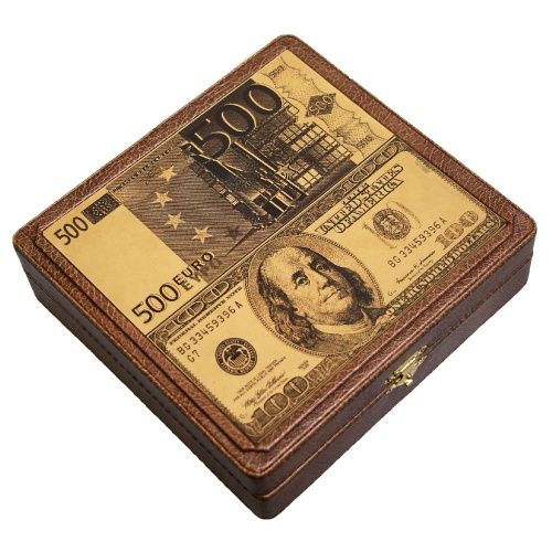 Шкатулка для денег «Доллары-Евро» фото 7