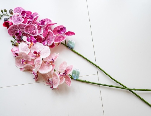 Декоративная ветка искусственная "Орхидея", полиэстер, 77 см, Kaemingk фото 3