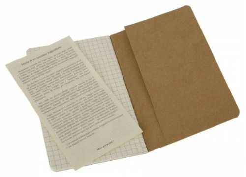 Набор 3 блокнота Moleskine Cahier Journal Pocket, в клетку фото 3