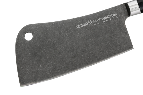 Топорик кухонный Samura Mo-V Stonewash, 18 см, G-10 фото 4