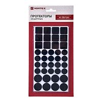 Протекторы защитные Vortex из фетра d20 мм, d27 мм, 24х24 мм