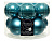 Набор стеклянных шаров матовых и эмалевых, цвет: голубой туман, 60 мм, упаковка 10 шт., Kaemingk (Decoris)