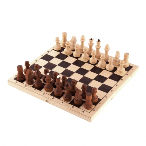 Шахматы обиходные парафинированные в комплекте с доской (Орлов)
