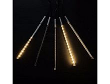 Светодиодная гирлянда Тающие Сосульки 5*0.3 м, 240 теплых белых LED ламп, черный ПВХ, 5 м, IP44, BEAUTY LED