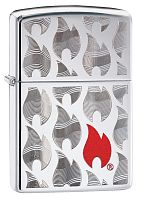 Зажигалка Zippo Classic с покрытием High Polish Chrome, латунь/сталь, серебристая, 36x12x56 мм, 29678