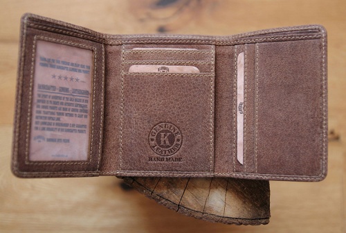 Бумажник Klondike Jane, коричневый, 11x8,5x1,5 см фото 12