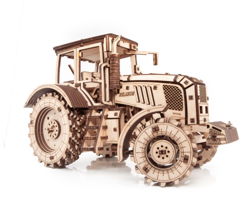 Сборная модель деревянная 3D EWA Трактор Беларус 2022 фото 9