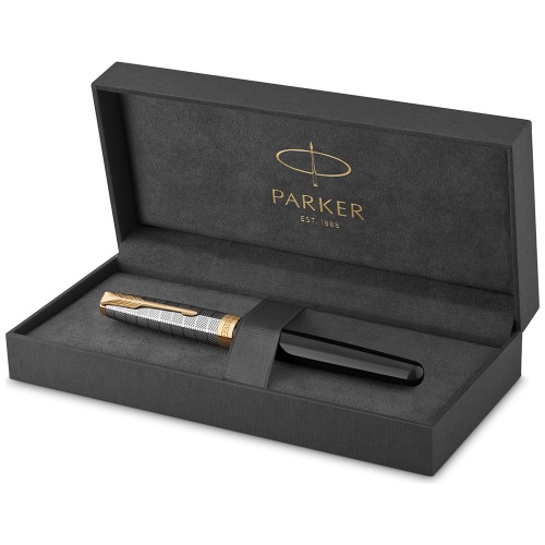 Parker Sonnet Premium F537 - Metal GT, перьевая ручка, F фото 4
