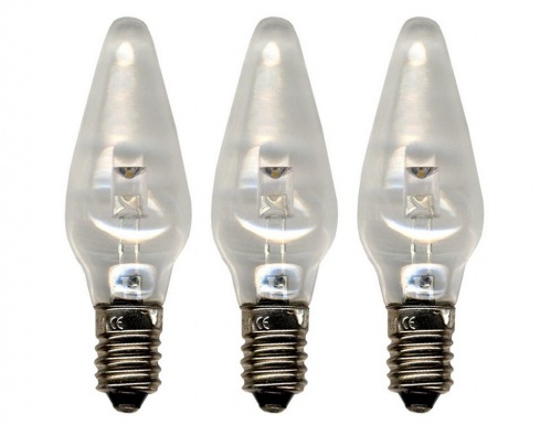 Набор запасных прозрачных LED-ламп, для рождественских горок и светильников, 10-55 V, 3 штуки, STAR trading