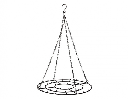 Кольцо-основа для декоративной композиции на подвеске, чёрное, 35х33.5 см, Edelman