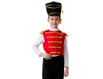 Карнавальный костюм "Гусар", (без брюк) рост 122-134, на 5-7 лет, Бока