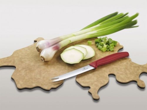 Набор Victorinox Swiss Map: нож для овощей и сыра 11 см + разделочная доска Epicurean, 6.7191.CH фото 3