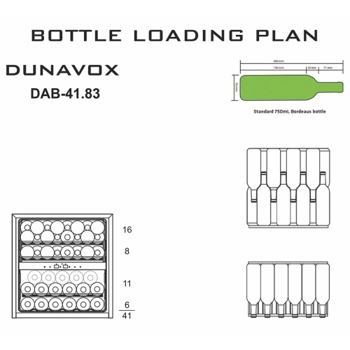 Винный шкаф Dunavox DAB-41.83 фото 6