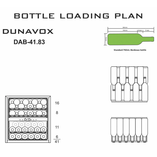 Винный шкаф Dunavox DAB-41.83 фото 6