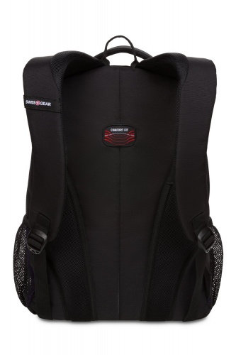 Рюкзак Swissgear, чёрный/фиолетовый/серебристый, 32х15х45 см, 22 л фото 7