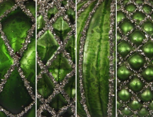 Набор стеклянных ёлочных шаров "Вирджиль", сосновый зелёный, 6 см (12 шт.), SHISHI фото 2
