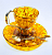 чайная чашка "Аркада", 3802/L, Серебро