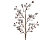Декоративная ветка ЭСТЕТИК ШАРМ, цвет: белый, серебряный, 60 см, Kaemingk/Winter Deco