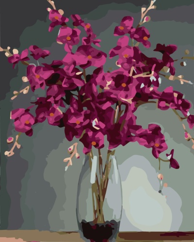 HBK-39 Картина по номерам «Орхидея» (средне)