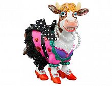 Ёлочная игрушка "Корова - леди вествуд", полистоун, 7.5х4х8.5 см, Holiday Classics