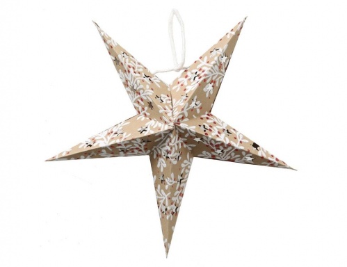 Набор подвесных звёзд "Новогодний крафт", бумага, 22 см (4 шт.), Boltze фото 4