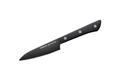 Набор из 3 ножей Samura Shadow с покрытием Black-coating, AUS-8, ABS пластик фото 11