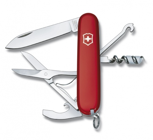 Нож Victorinox Compact, 91 мм, 15 функций, красный фото 5