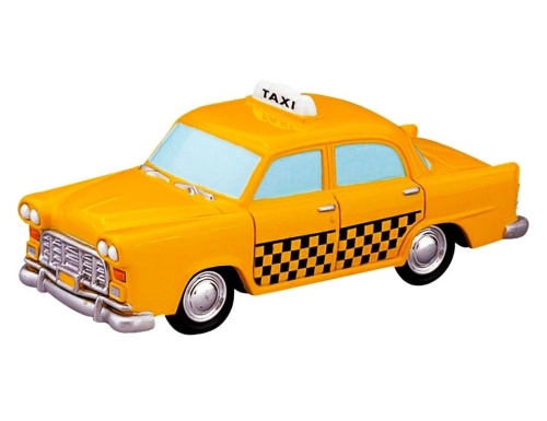 Декоративный автомобиль 'Ретро-такси', пластик, 10 см, LEMAX