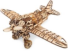 Конструктор деревянный 3D, сборная модель EWA Самолет с мотором