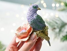 Ёлочная игрушка ПТИЧКА ВЕСЕННЕГО САДА, полистоун, 10 см, Kaemingk