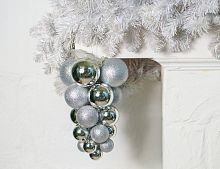 Подвеска-гроздь ИГРА БЛИКОВ, серебряный, 30 см, Winter Deco