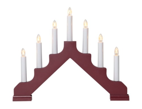Светильник-горка рождественская ADA на 7 свечей, 37х30 см, STAR trading фото 2