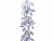 Гирлянда "Морозная листва" (овальные листья), серебряная, 150 см, Kaemingk