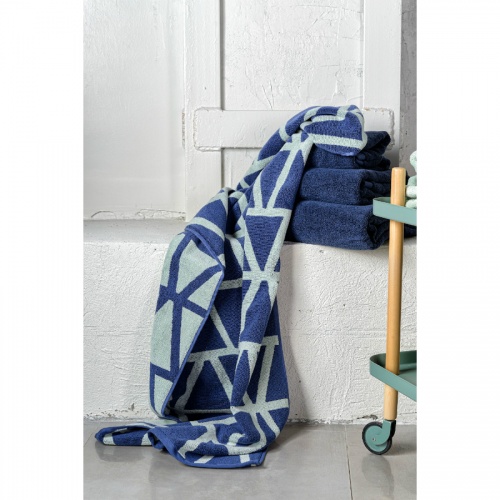 Полотенце для лица темно-синего цвета essential 30х50 фото 5