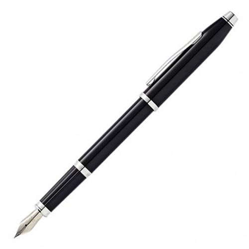 Cross Century II - Black lacquer, перьевая ручка F фото 4