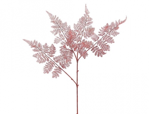 Декоративная ветка "Нежный папоротник", розовый, 80 см, EDG фото 3