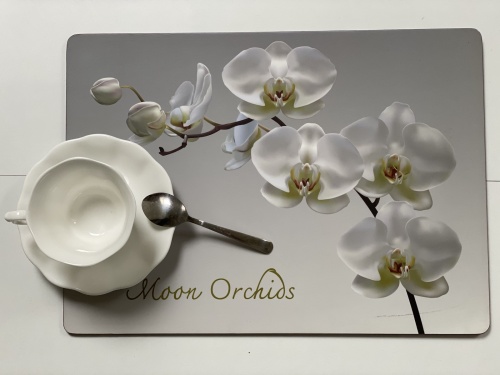 Подставки на пробке Лунная орхидея 40х29 см(4шт) фото 2