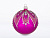 Ёлочный шар БРАСЛЕТ, фиолетовый, 85 мм, Елочка