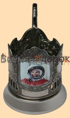 Подстаканник Гагарин в шлеме (сублимация) фото 2