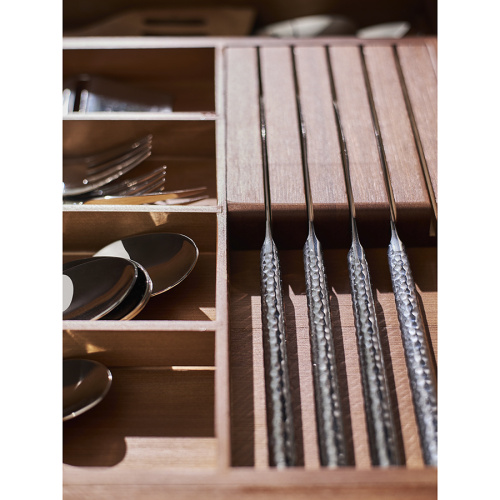 Органайзер для столовых приборов с держателем для ножей bambox, 30х38 см фото 7