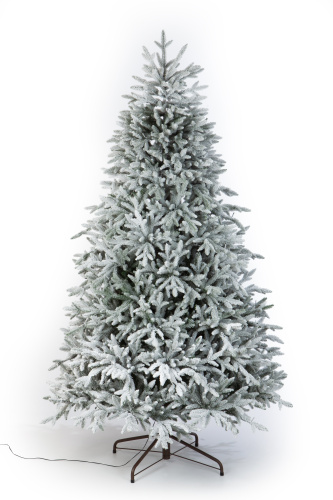 Искусственная ель Персея в снегу с вплетенной гирляндой, Crystal Trees фото 4